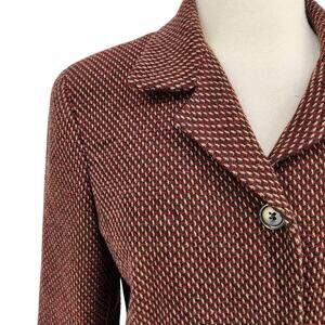 Gianni Wool Blend Tweed Blazer Size 8 Classic